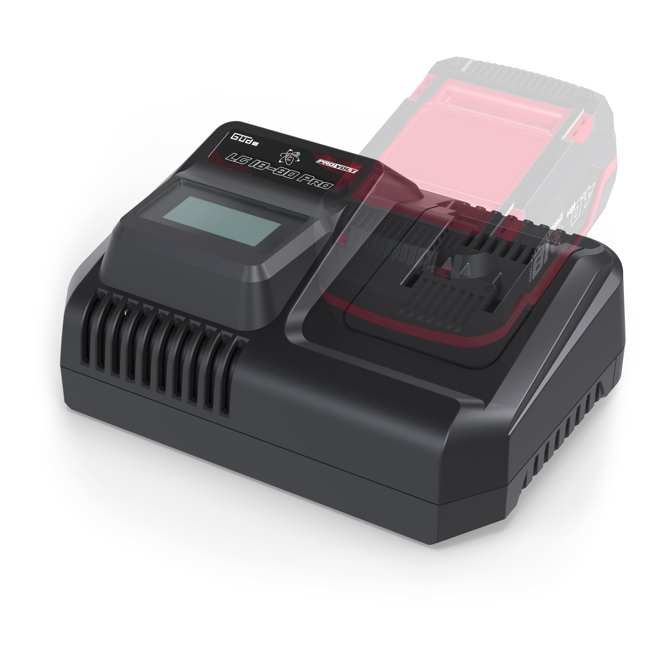 Güde 58538 LG 18-80 Pro Cargador 220W Negro 20V