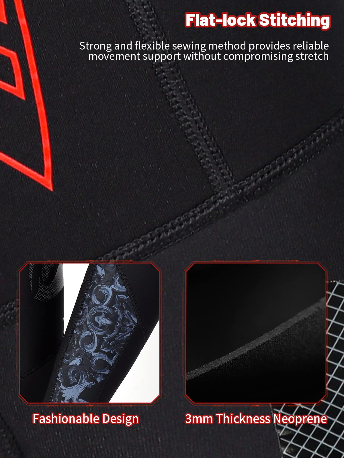 Owntop Hommes Femmes Combinaison Pantalon - 3MM Collants en Néoprène, Combinaison de Plongée Thermique Adultes Jeunes Wetsuits Pants UV 50+ Maillots de Bain