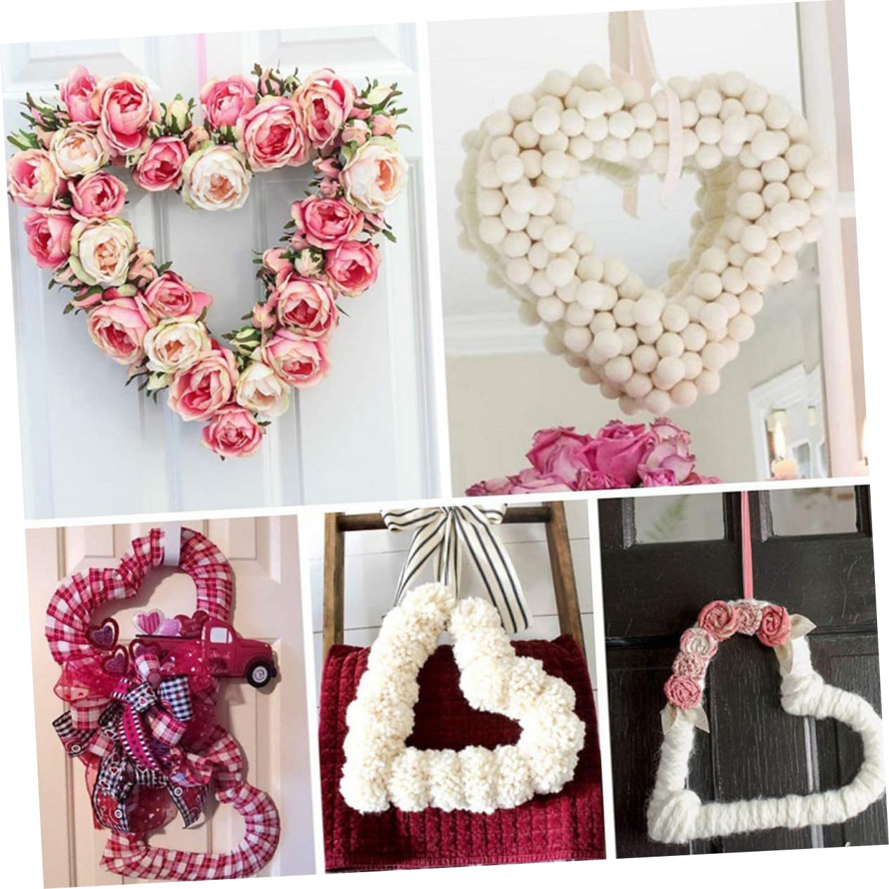 Cabilock 12 Piezas Guirnalda Aros De De Flores Marco De Adornos Marco Floral De Macramé Bricolaje Anillos De De Festival Aro Floral Círculo Boda Planchar