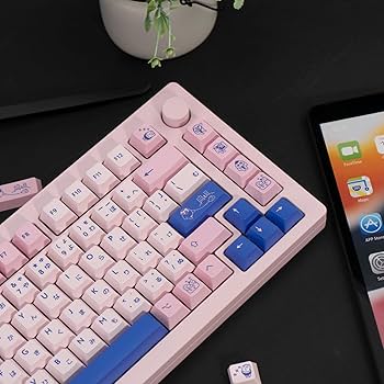PC周辺機器 PBT keycaps BlueBird Amazon.com: SbocKeeb Blue PBT Keycaps Set, 84 Keys, XDA