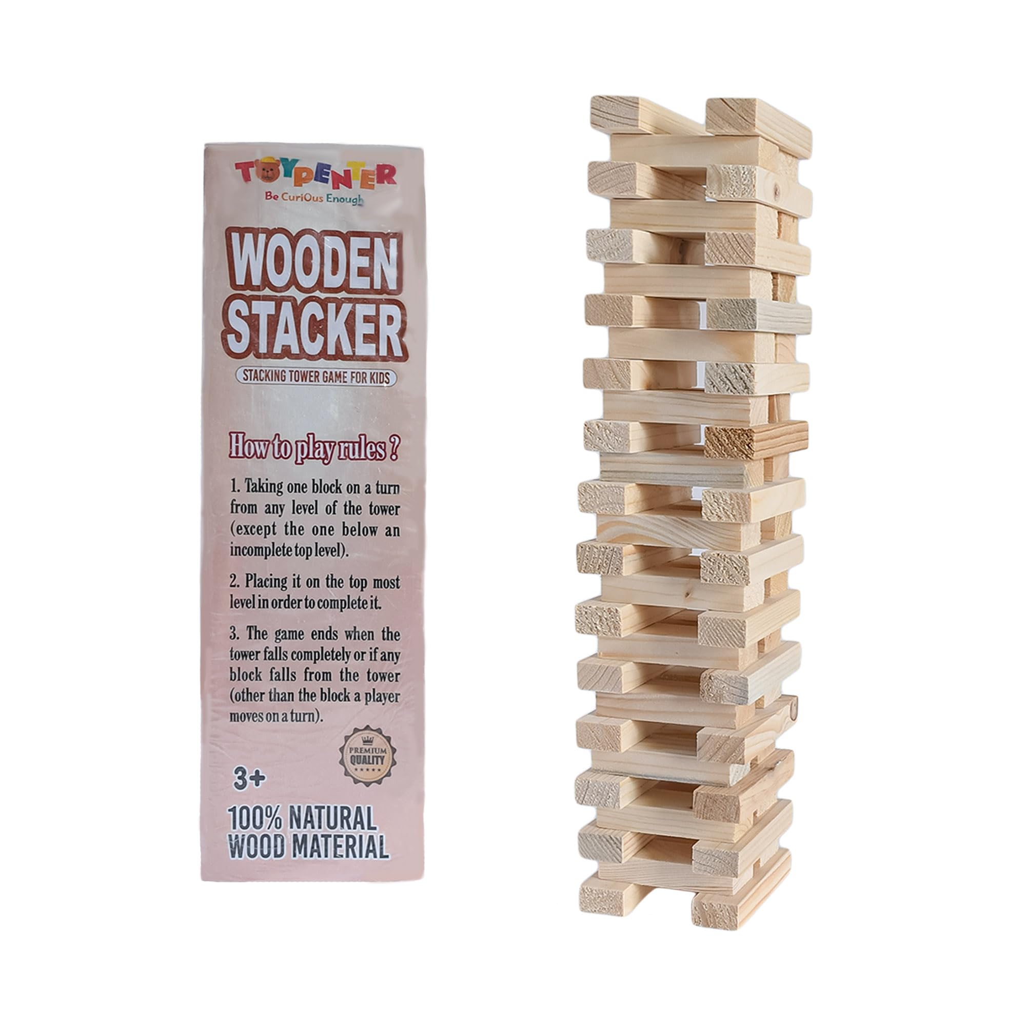 TOYPENTER Wooden Stacking Tower Game,Games & Puzzles for Kids, Toys for Kids, Ages 6 and Up (B0CJRPB121) Amazon Price History, Amazon Price Tracker