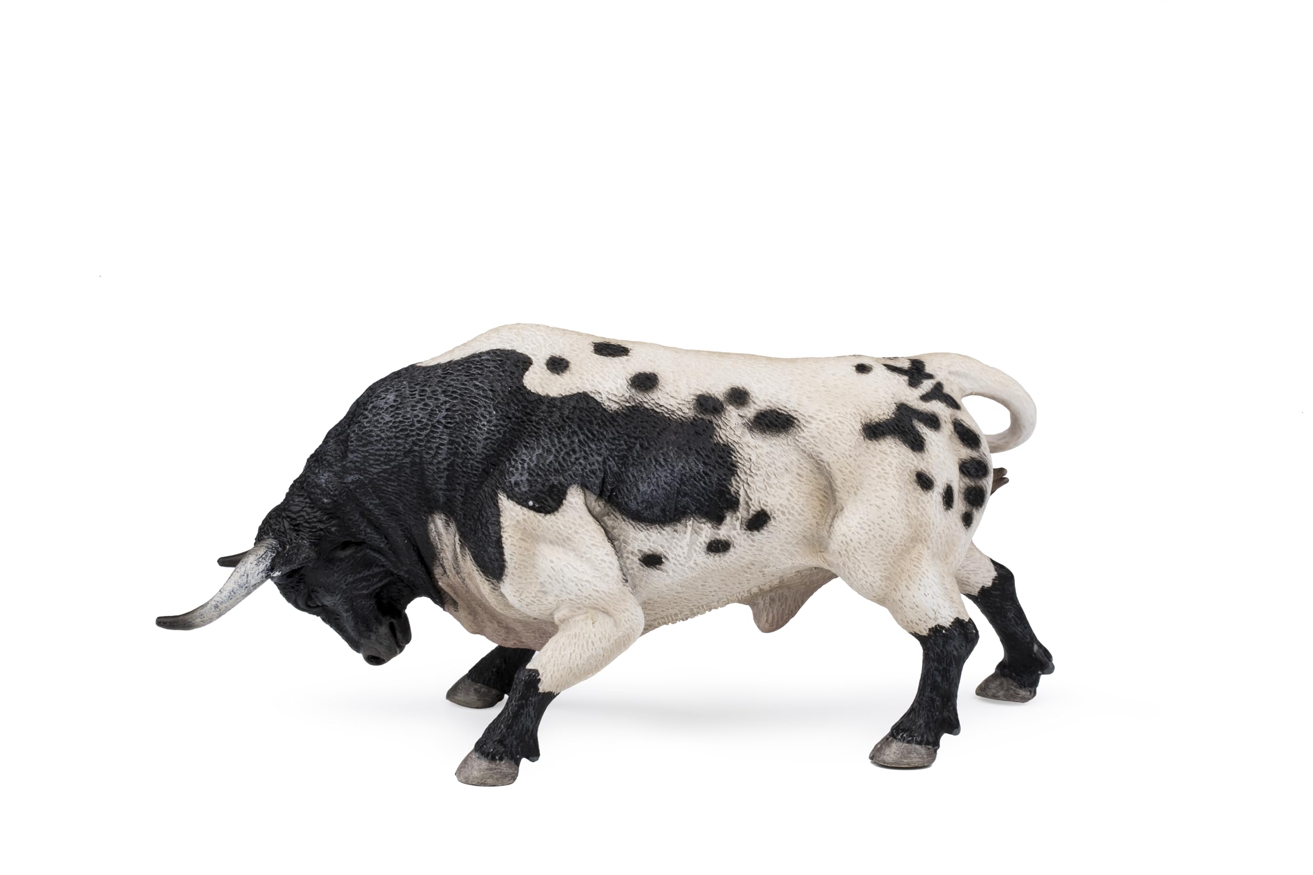 Deqube- Bravo Zaino Embistiendo Figura de Toro, Color Negro, 17x8x4,2
