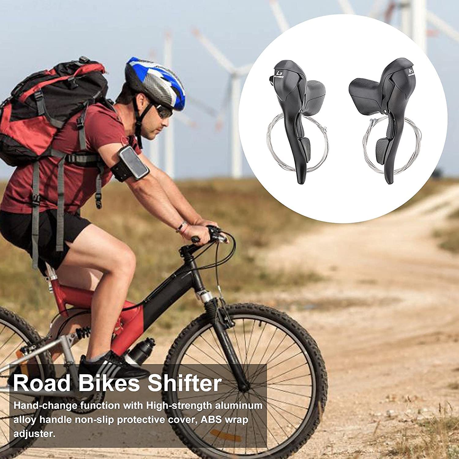 Amazon.co.jp: 自転車部品 - ロードバイクシフターブレーキレバー 