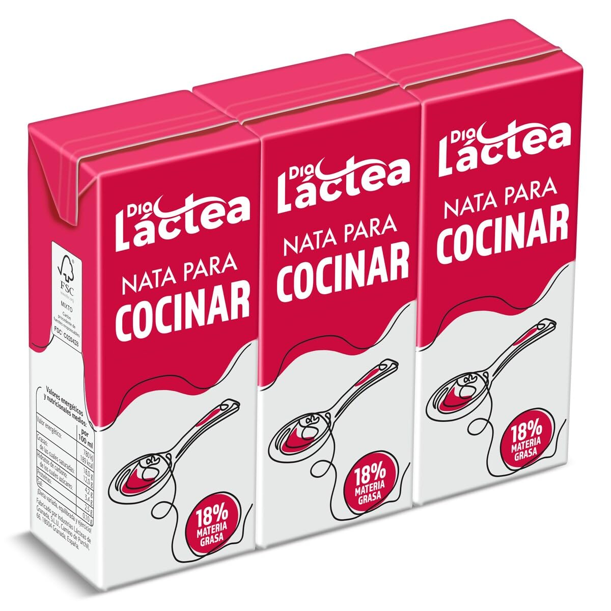 DIA LACTEA nata lquida para cocinar 18% M.G. pack 3 unidades 200 ml : Amazon.es: Alimentacin y bebidas DIA LACTEA nata lquida para cocinar 18% M.G. pack 3 unidades 200 ml : Amazon.es: Alimentacin y bebidas