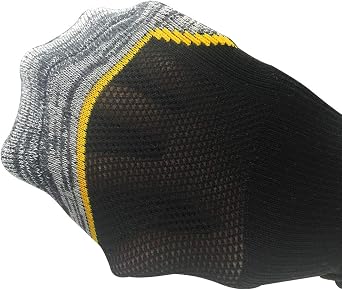 KitNSox Sports Number Socks, Mens Womens Running Football Basketball Mid Calf ID Socks Black 1 Pair