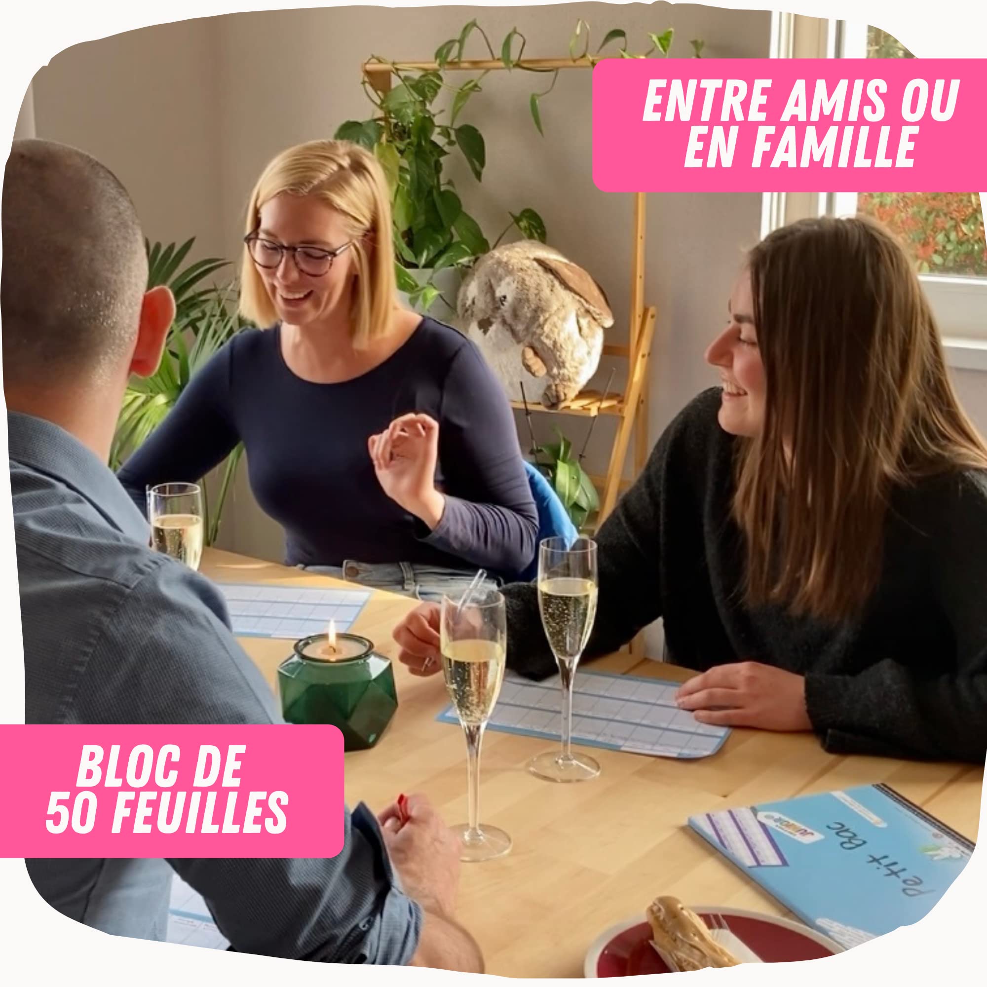 Jeu du Petit BAC - Edition Déjantée - Bloc 50 Pages - Jeu du baccalauréat