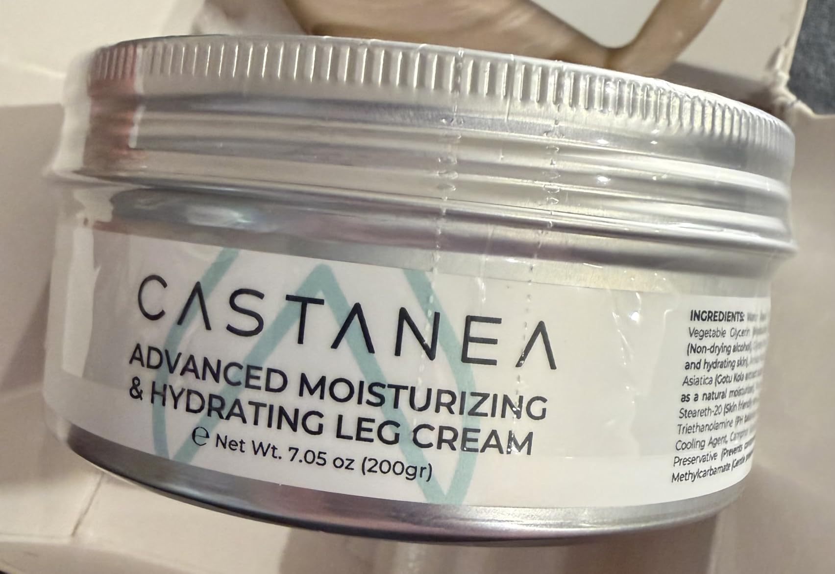 CASTANEA Advanced Moisturizing and Hydrating Leg Cream with Horse Chestnut & Arnica 7.05 oz