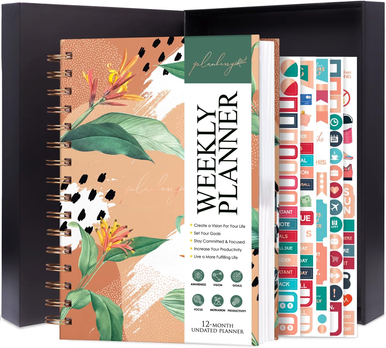 PLANBERRY Weekly Planner – Elegant Life & Budget Planner to Hit Your ...