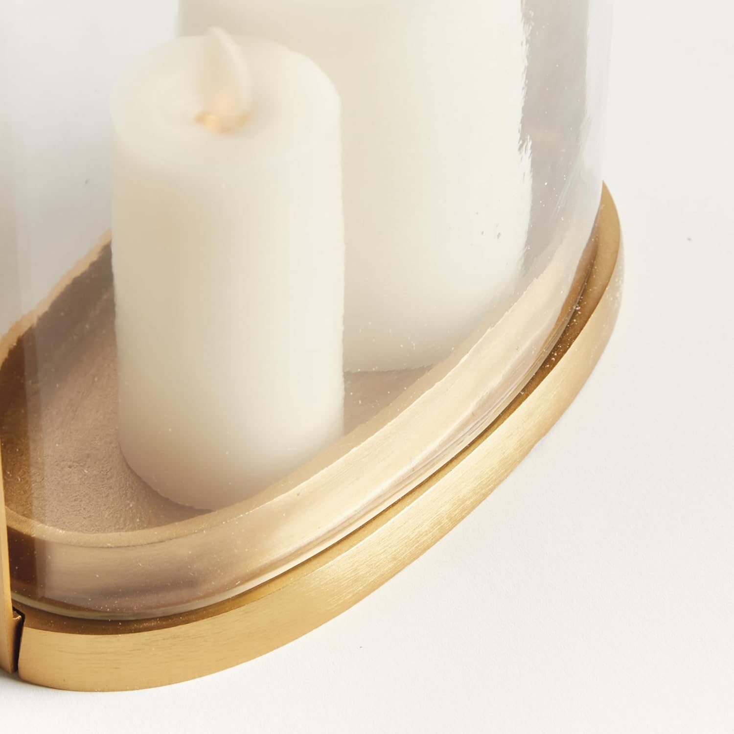 Napa Home & Garden Aila Hurricane Small - Gold Glass Candleholder Small Gold