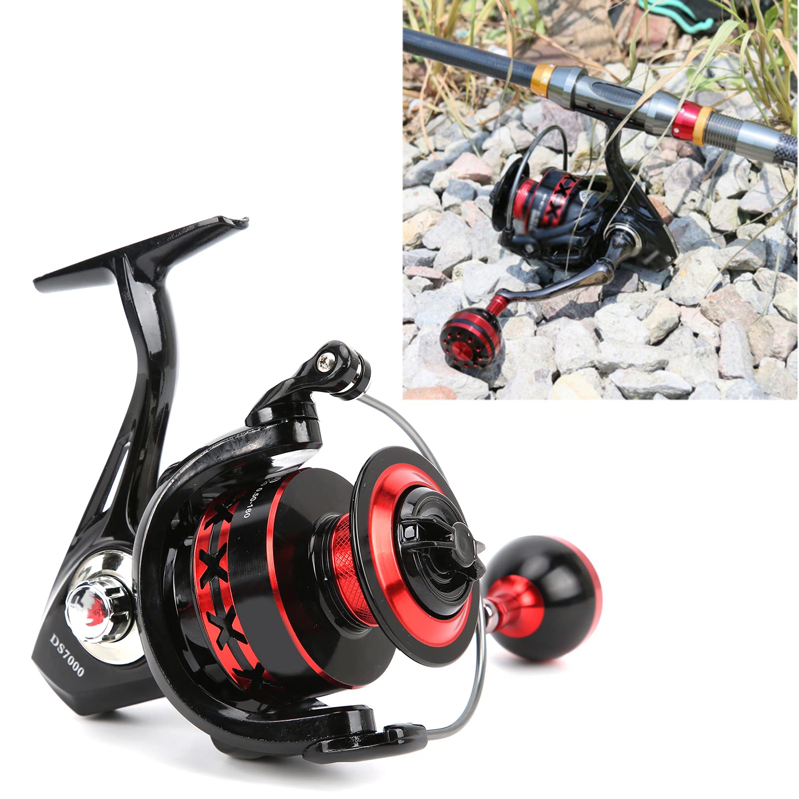 Fishing Kołowrotek Spinningowy o dużej prędkości Metalowa szpula Słonowodne Słodkowodne Bass Karp Sprzęt wędkarski z drutem o dużej pojemności Kubek do rzek Jeziora Oceany