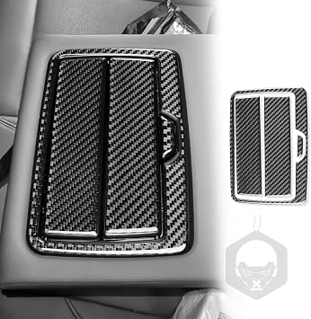 for BMW 4 Series G26 2021-2025 Accessories Rear Cup Holder Panel | Real Carbon Fiber, for BMW 4 Series G26 2021 2022 2023 2024 2025, Interior Trim Cover, Soft Thick Sticker