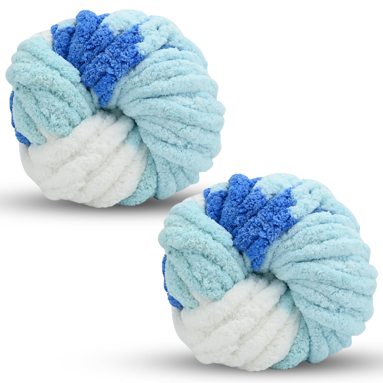 Chunky Wool Yarn 250g × 2
