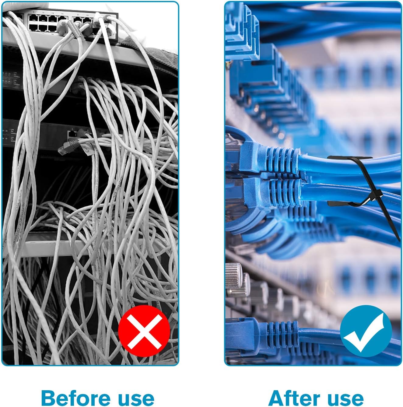 100 Pack Zip Ties Adhesive Mounts Self Black Cable Ties Base Mount Multi-Purpose Tie Wire Clips Holder with Screw Hole Cable Management Set