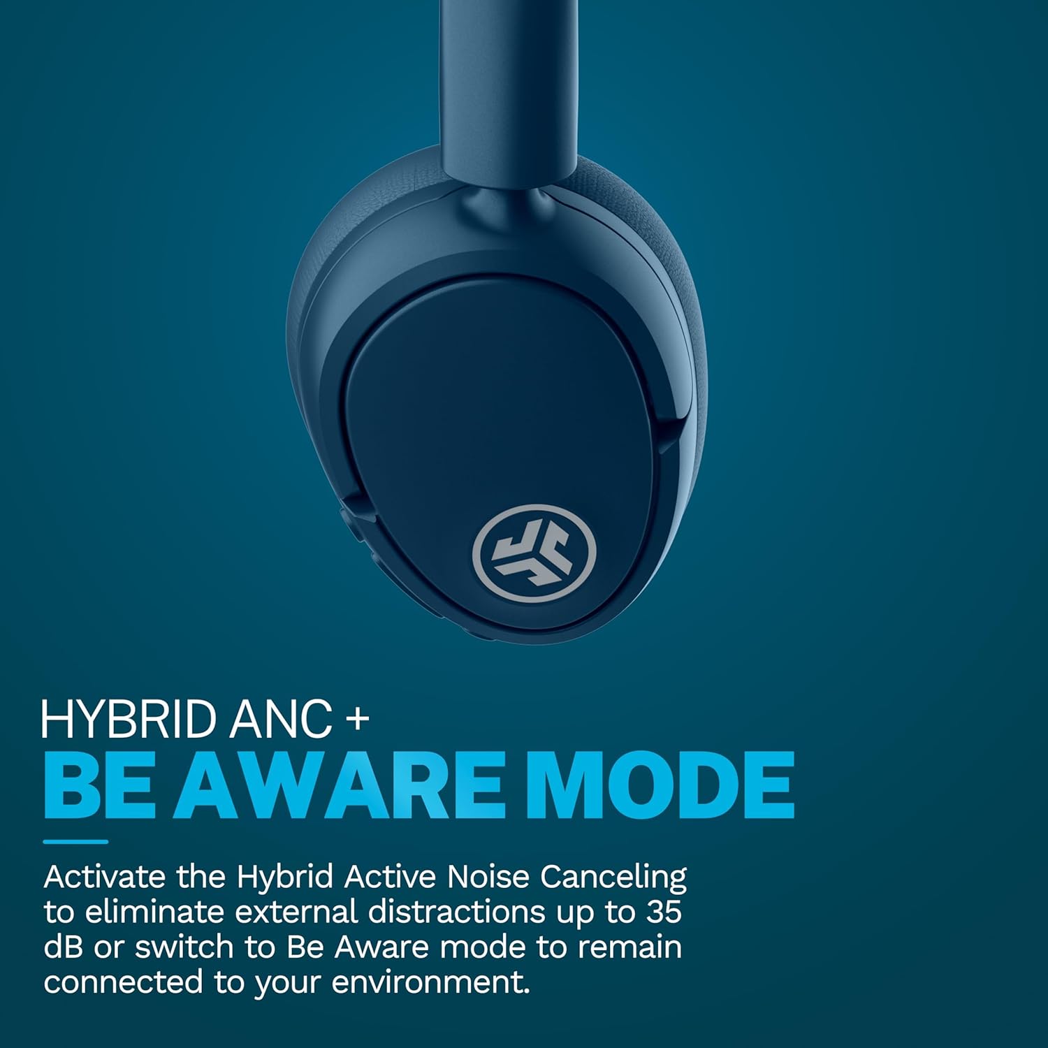 JLab JBuds Lux ANC Wireless Bluetooth Headphones & Audio Bundles, Hybrid Active Noise Cancelling, Premium Over-Ear Headset with Optional True Wireless Earbuds