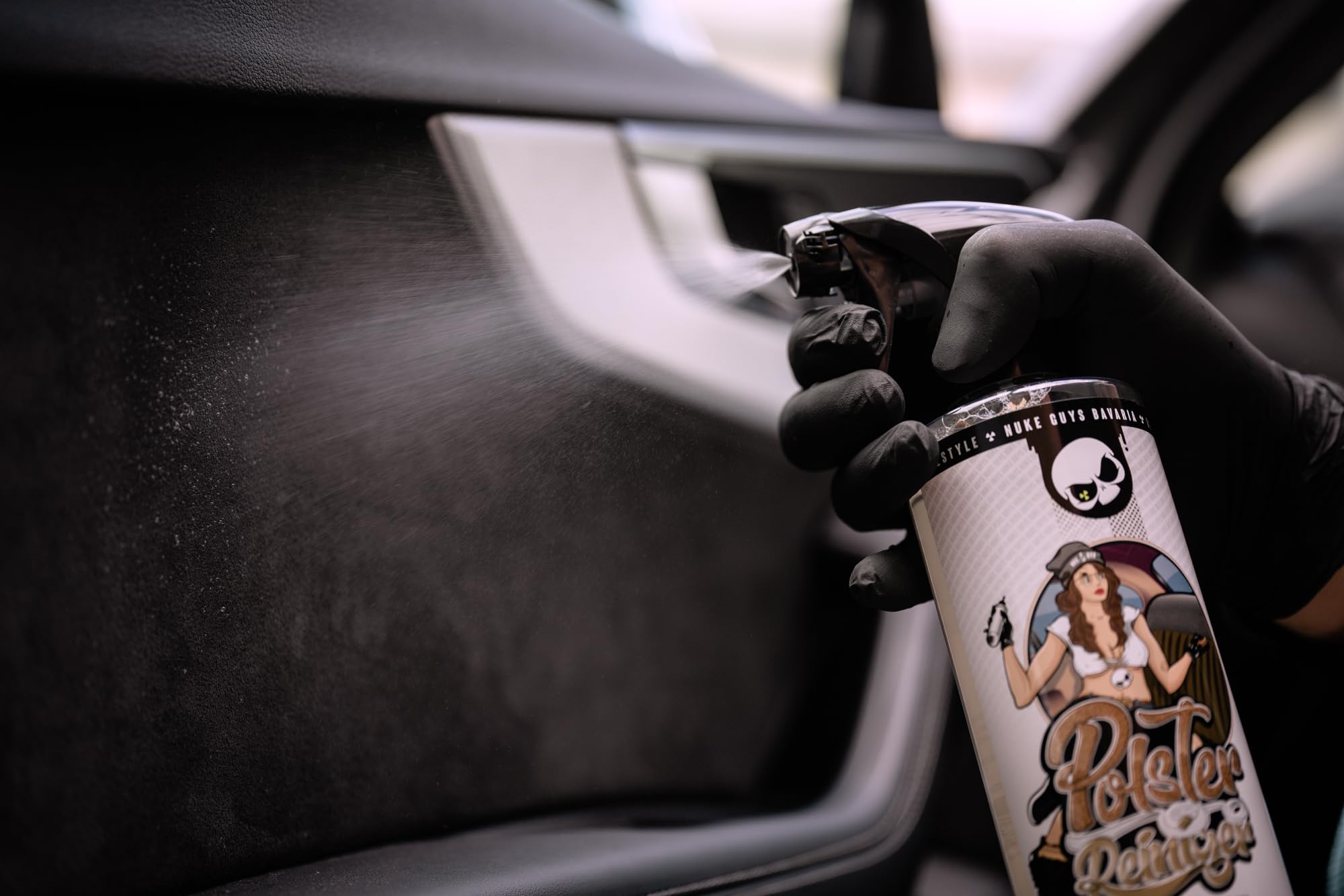 Nuke Guys Limpiador interior de coche – para cabina, tapicería, cuero, alcantara, plástico y cristal, limpiador interior de 0,5 l, limpiador de tapicería de 0,5 l, limpiador de cristales de 0,5 l,