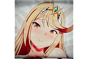 MISAKI1987 Mythra Anime Girl Dakimakura Hugging Pillow Cover 150x50cm Peach Skin