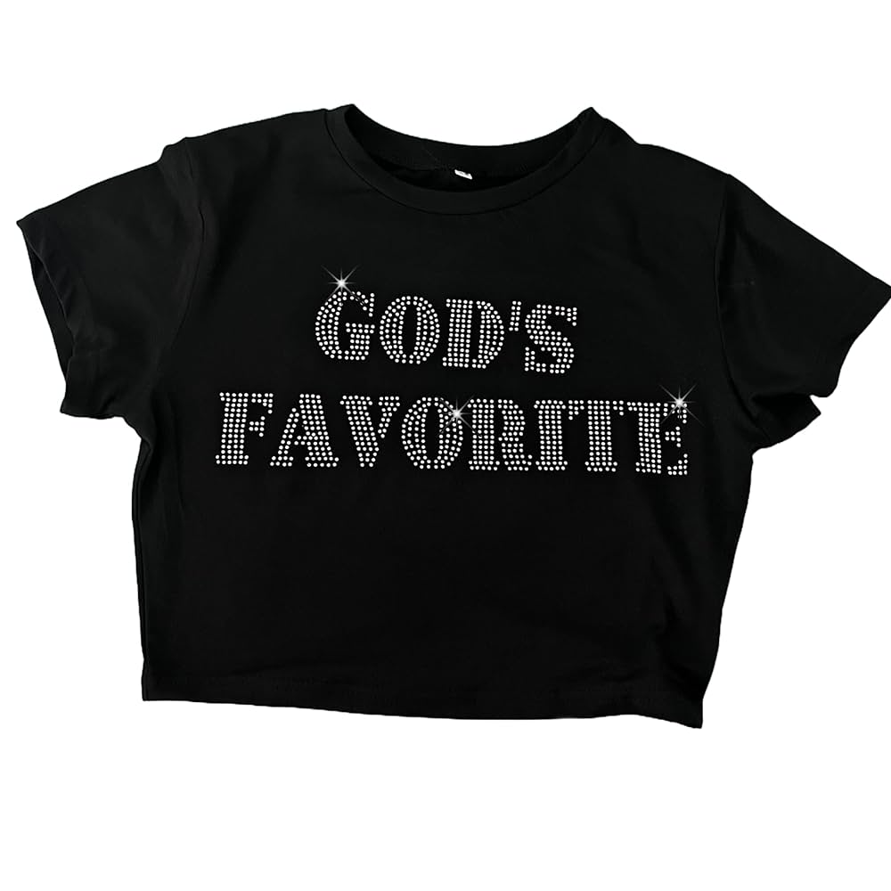 トップス Praying God's Favorite Crop Black トップス Praying God's Favorite Crop Black PRAYING Ssense