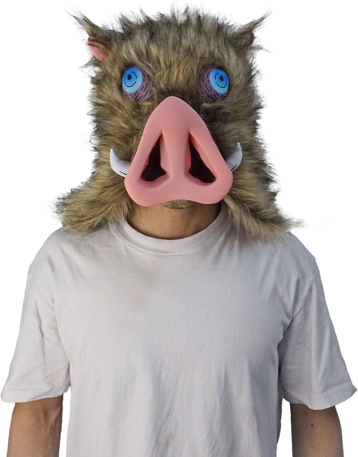 CosInStyle Anime Cosplay Plush Mask for Hashibira Inosuke