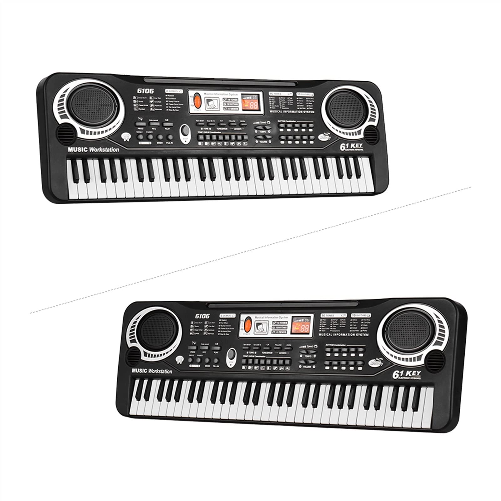 61 Tasti Tastiera Elettronica Per Pianoforte Digitale Con Microfono Per Studenti Musicali Per Gli Studenti Di Pianoforte Tastiera Pianoforte