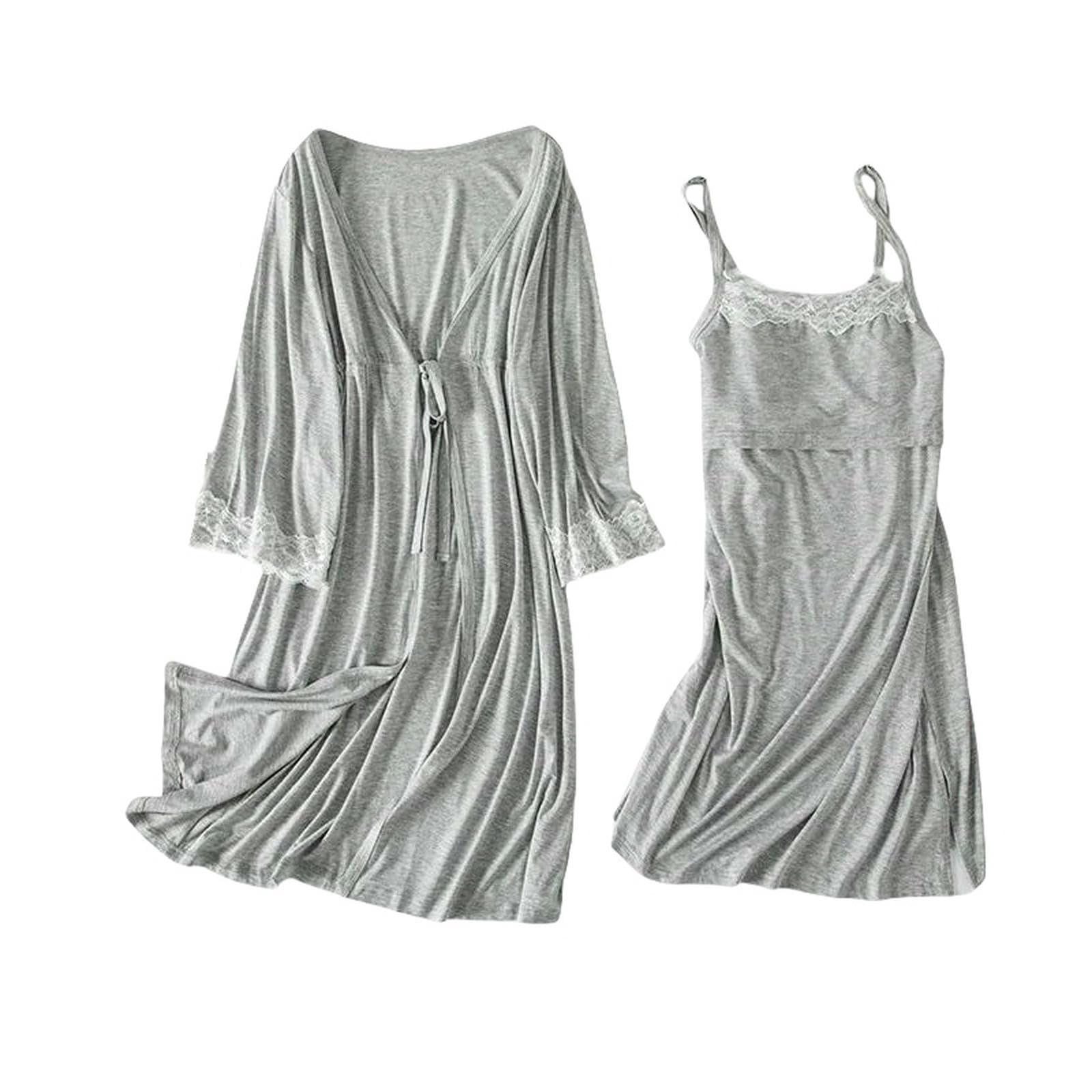 Maternità Consegna Pjs Maternità Robe Camicia da Notte Donne Incinte Allattamento Biancheria Da Notte Pigiama Pizzo Abiti Da Notte