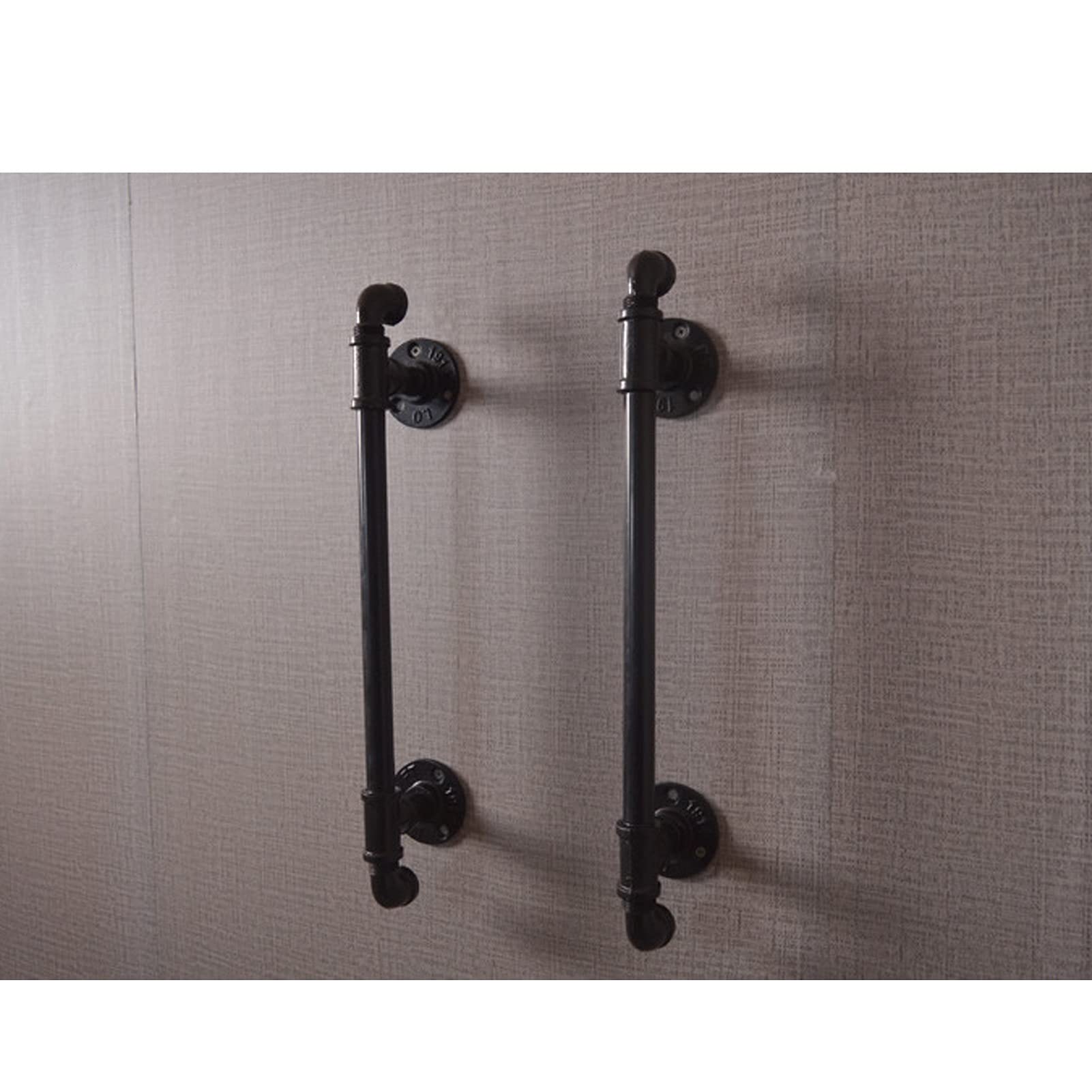 Tirador de puerta corrediza de hierro fundido resistente, herrajes duraderos para puertas de patio, cobertizos de jardín y uso en interiores y exteriores