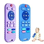 Hooku 2 Pack Silicone Teethers for Babies 6-12 Months, Sensory Teething Toys for Newborns to Toddlers, Infant Girl Boy Gifts