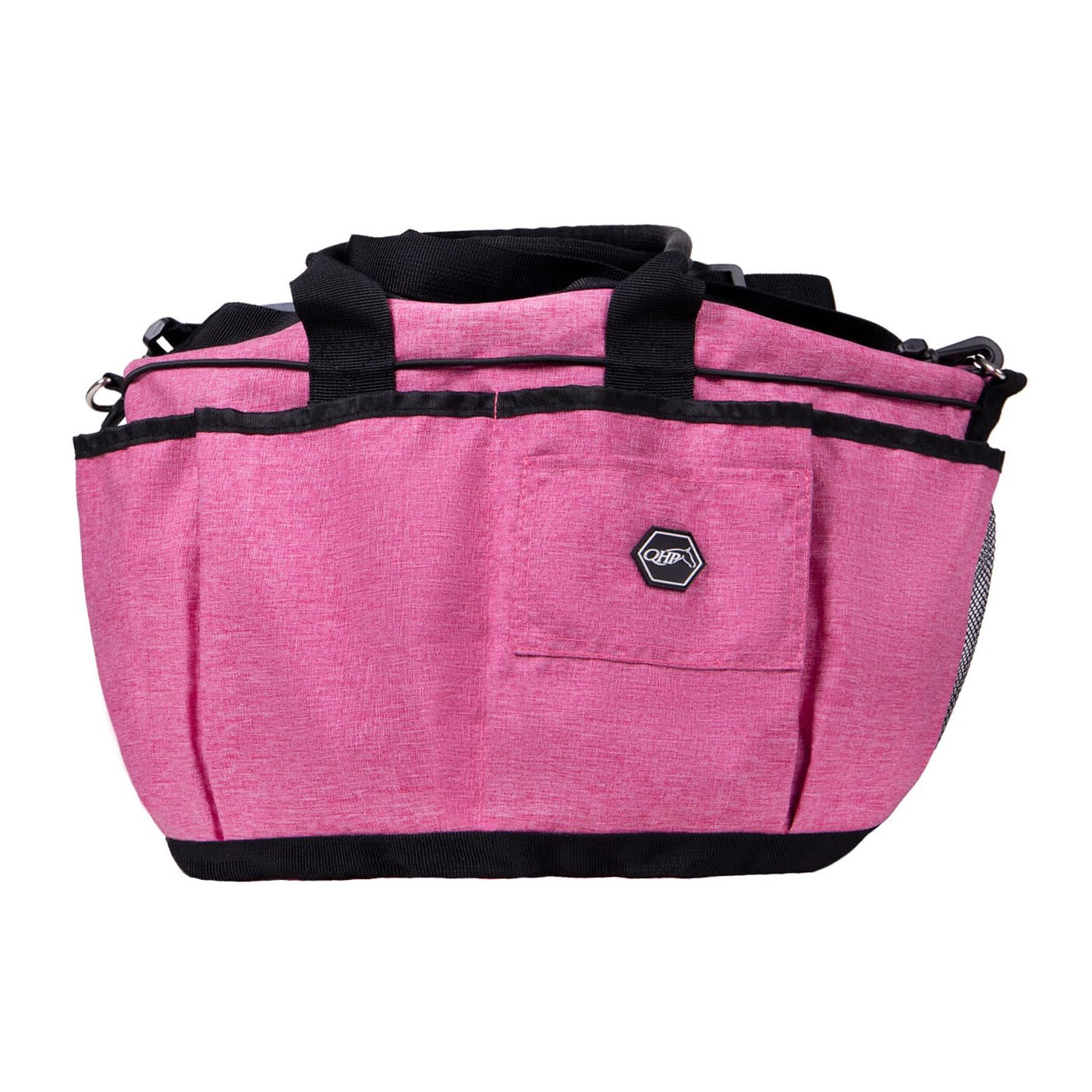 QHP - Kit de cuidado de caballos con bolsa de limpieza, color rosa