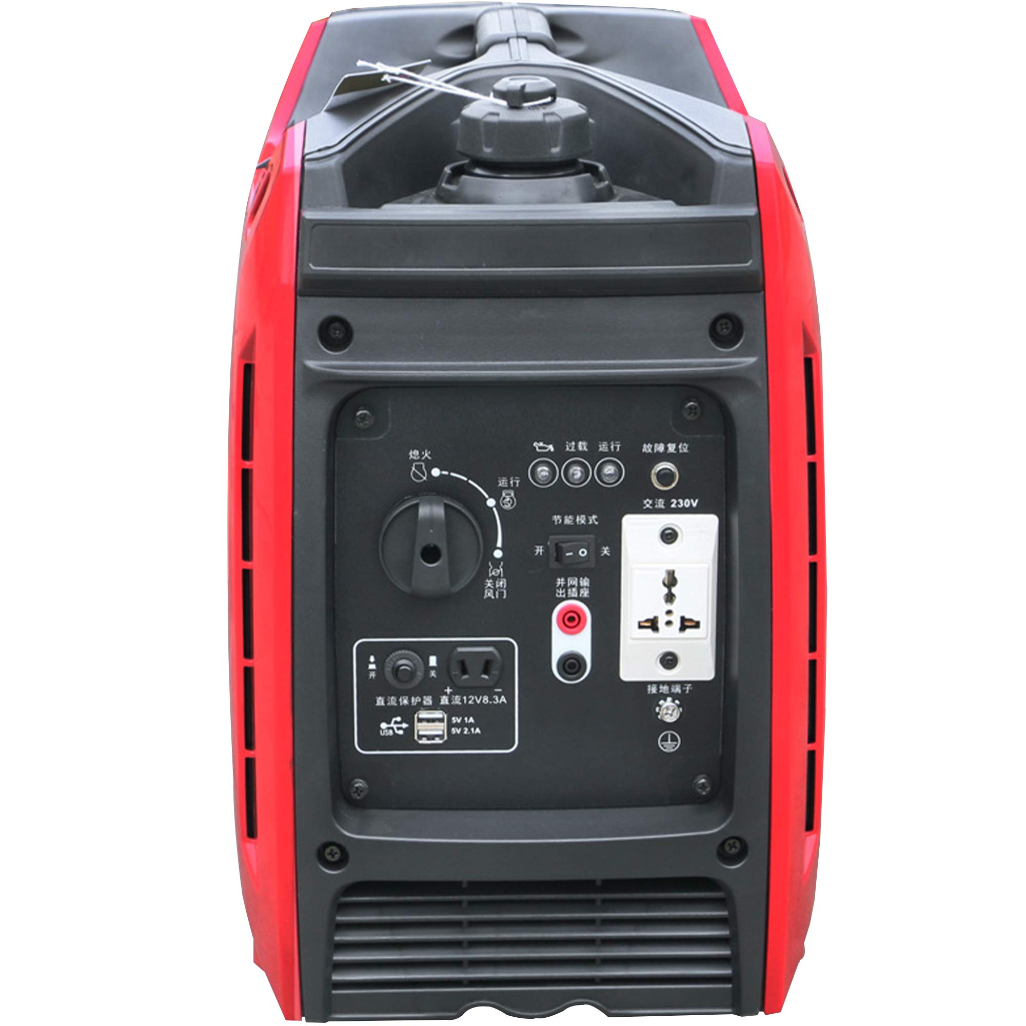 TGHY Generatore di Corrente Inverter Motore a Benzina da 2000watt 79cc a 4 Tempi Super Silenzioso e Leggero Alimentatore di Riserva Esterno