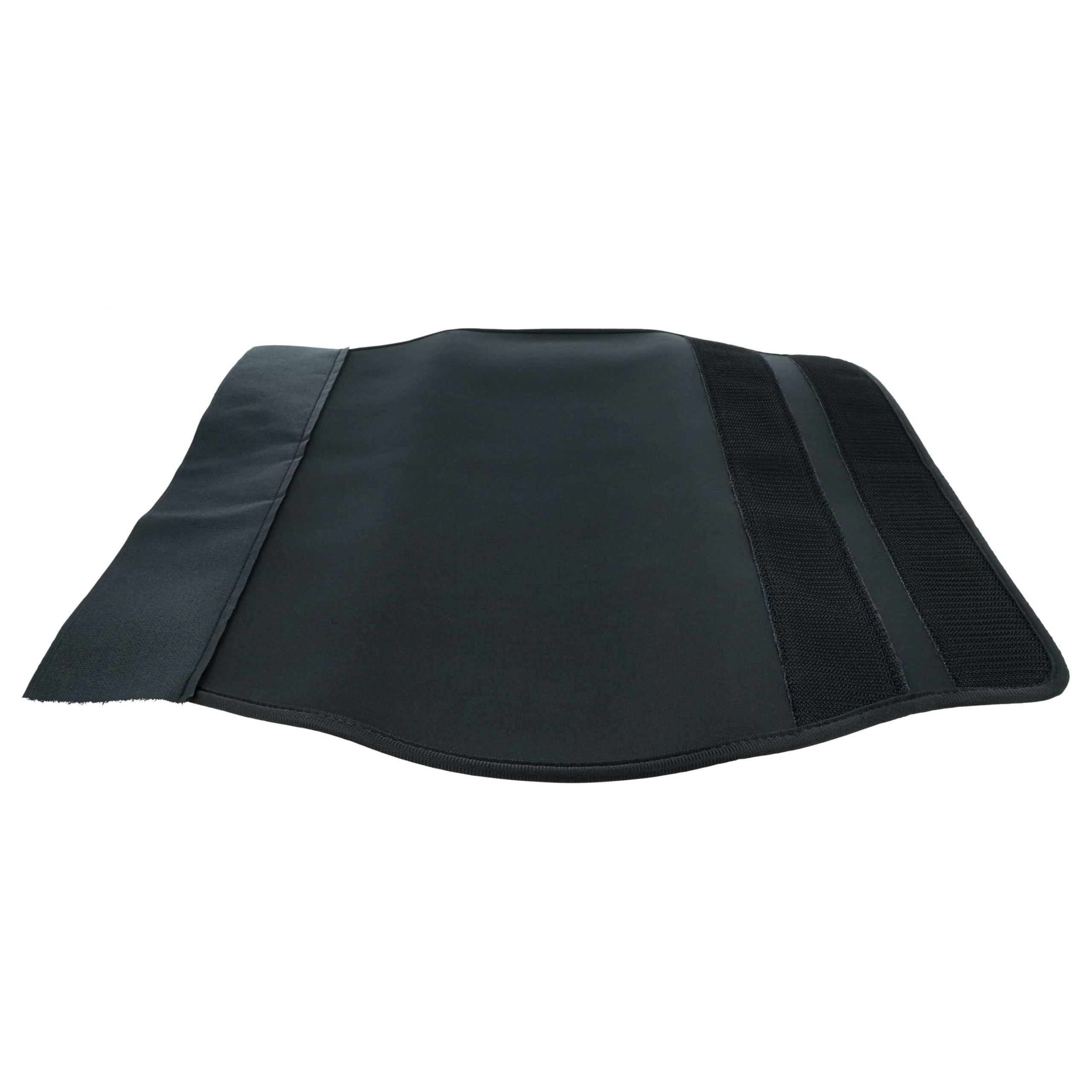 vhbw copertura protettiva universale per per batteria e-bike - per telai da 28 - 42 cm, idrorepellente, neoprene, nero, con chiusura a strappo