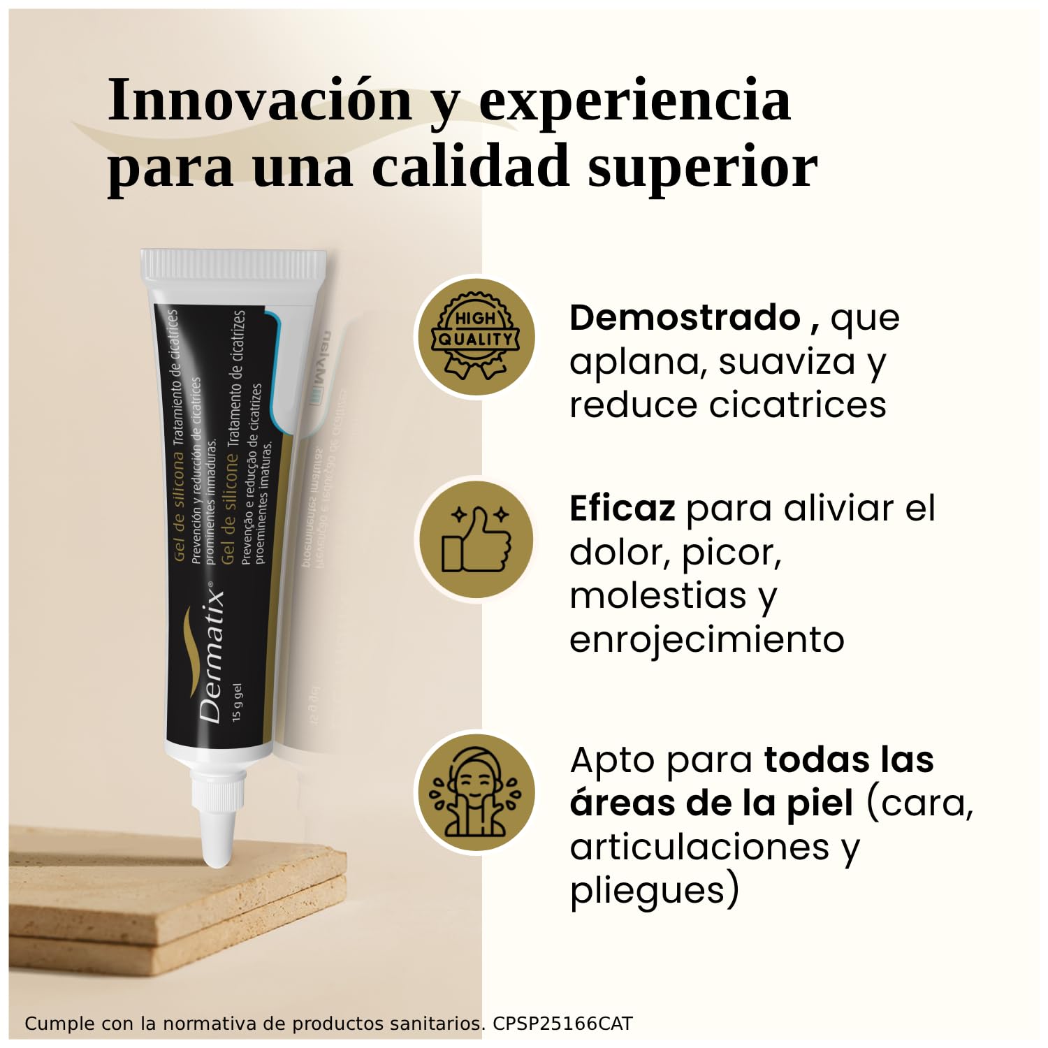 Dermatix Gel para Tratamiento de Cicatrices – Reduce, Previene y Suaviza el Aspecto de Cicatrices y Queloides, Quemaduras, Cesáreas y Cortes – 15g