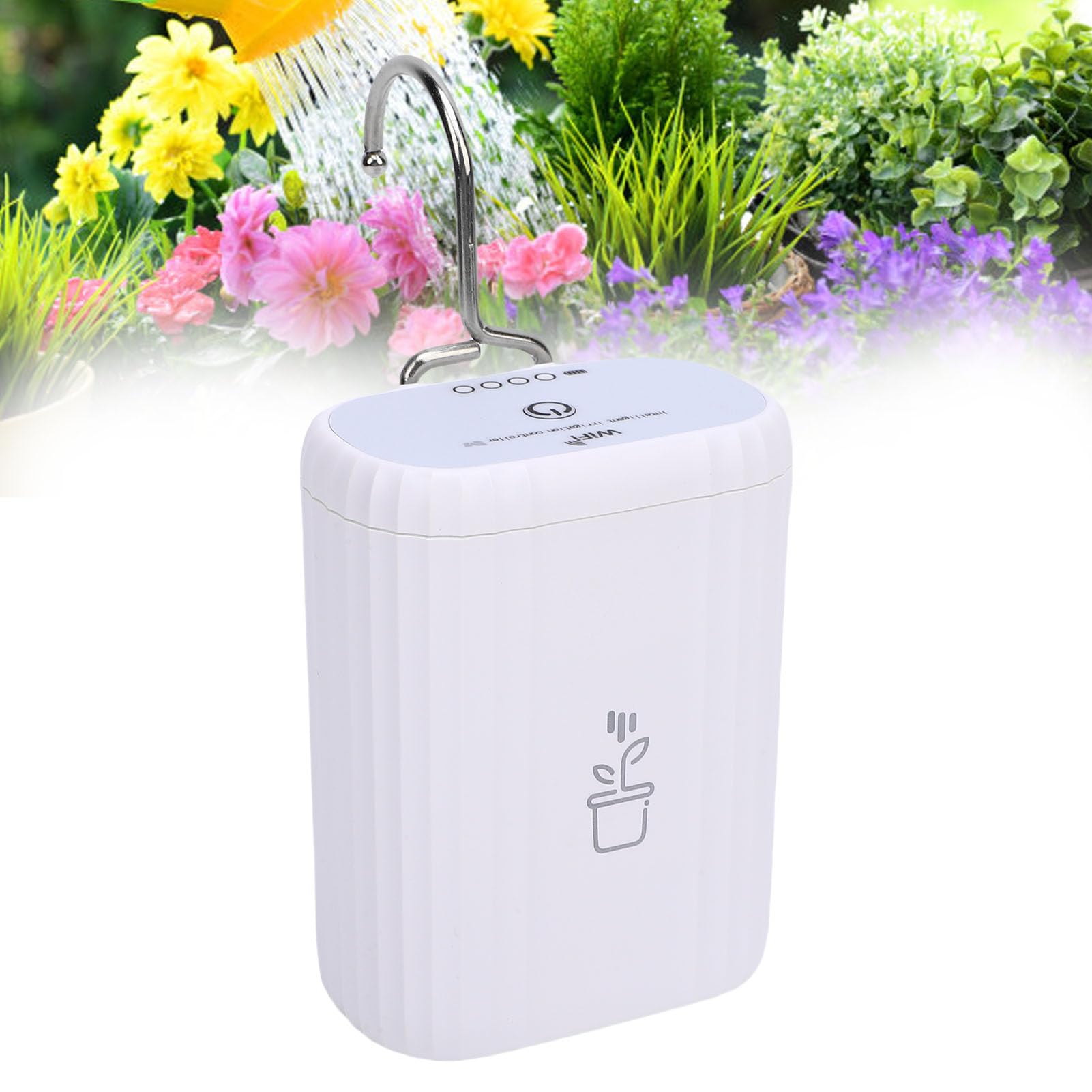 Kit di Irrigazione Automatica WiFi per Irrigazione a Goccia Intelligente 4 Piante in Vaso da Interni Telecomando Irrigatore in ABS Durevole