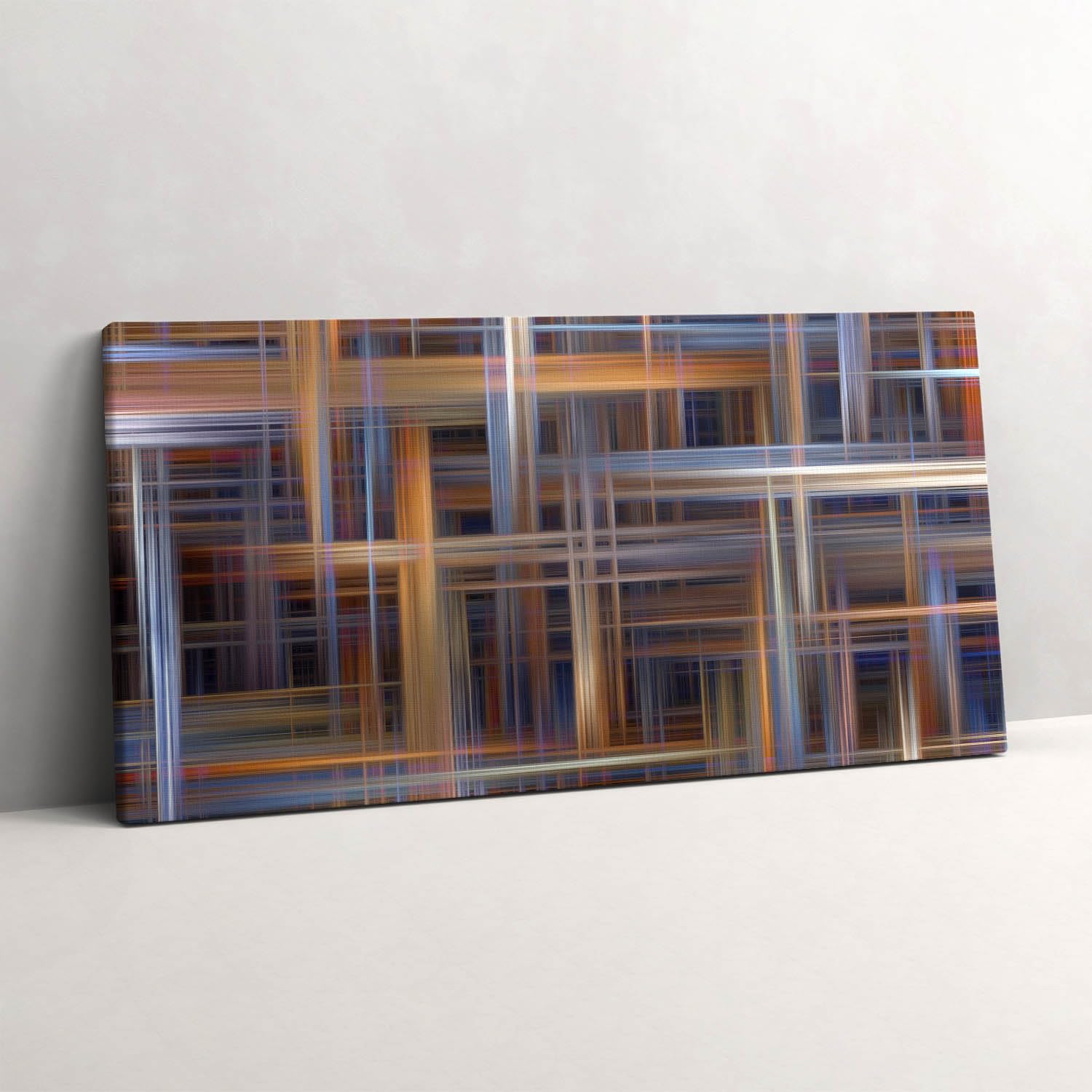 L'image Imprimée sur Toile 100x50cm Wallfluent - Tableau Déco Abstraction Géométrique - 6