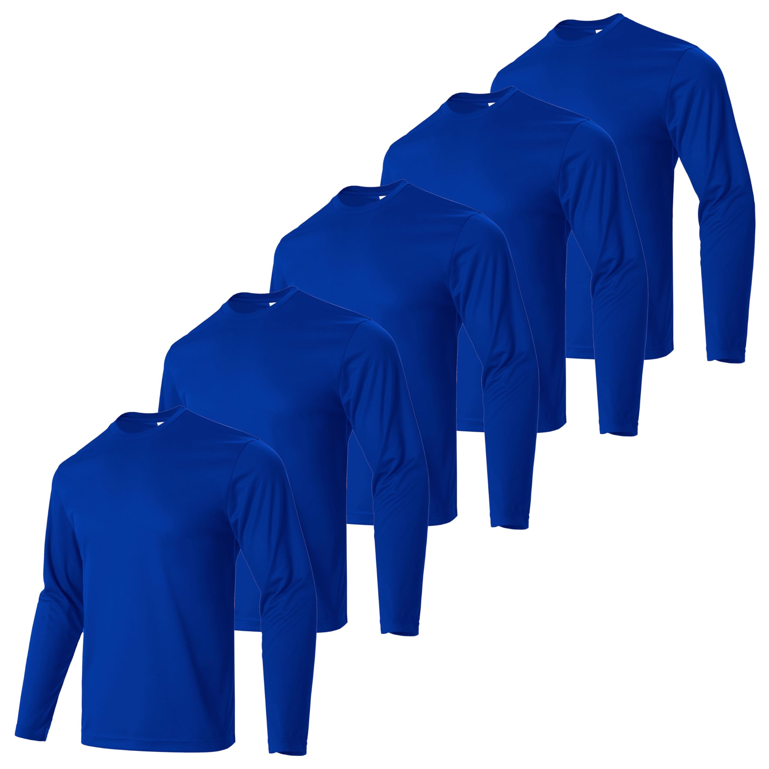 Gary Com Men Long Sleeve T-Shirts Pack Quick Dry Athletic Running Activewear Workout Tee UPF 50 Sun Protection