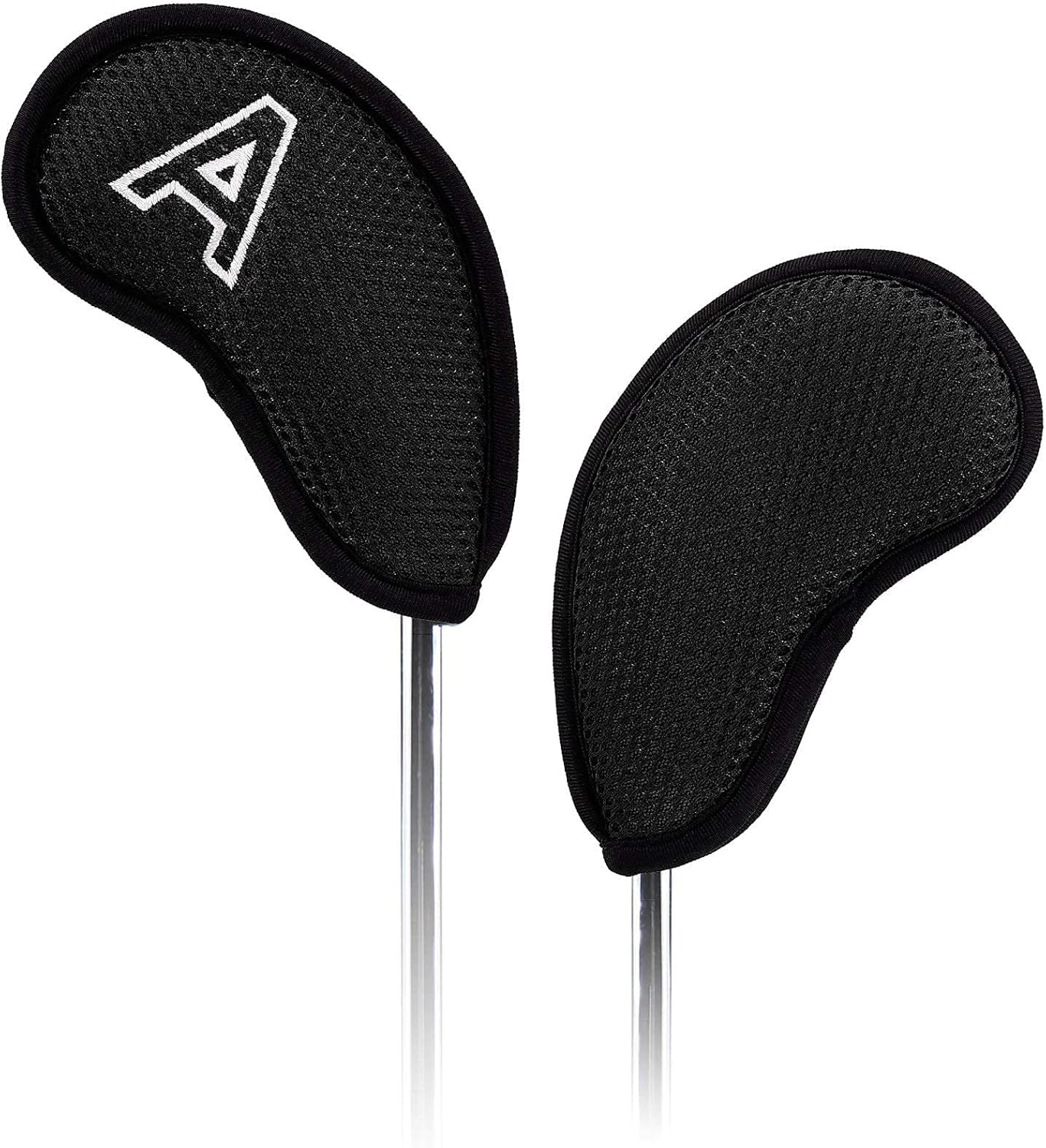 70% Off Discount Craftsman Golf 10 pcs/Set Meshy Golf Iron Headcovers Set for Taylormade Callaway Ping (Black)