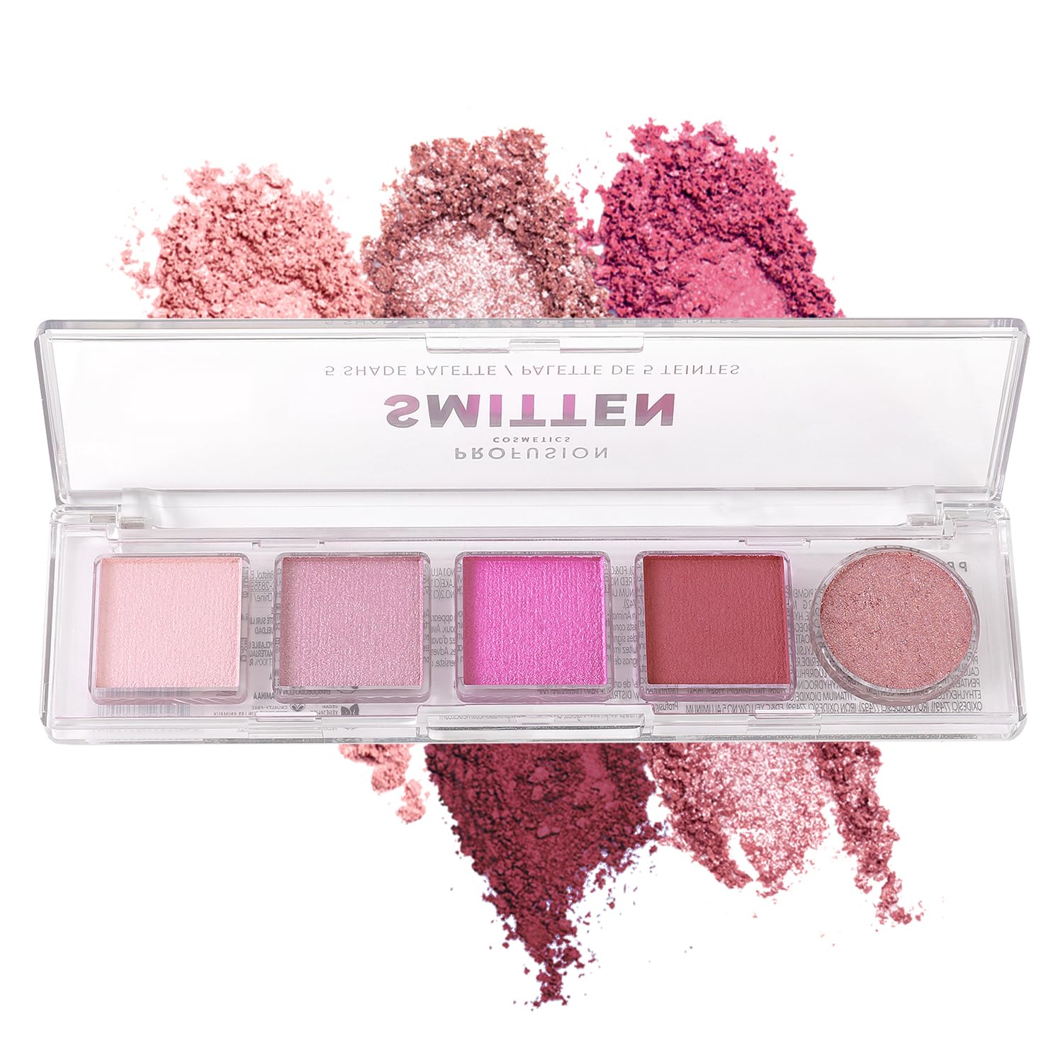 Profusion Cosmetics Mini Essentials 5 Shades Eyeshadow Palette Features Richly Pigmented Colors with Travel-Friendly Design and Crease-Free Formula - Smitten