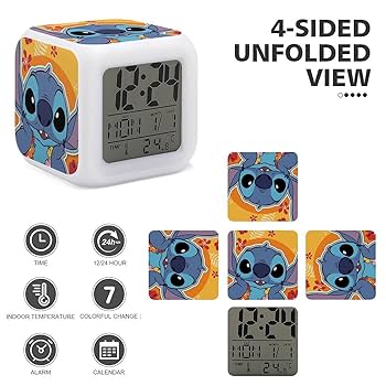 Amazon.co.jp: Stitch スティッチ 時計 目覚まし時計 置き時計