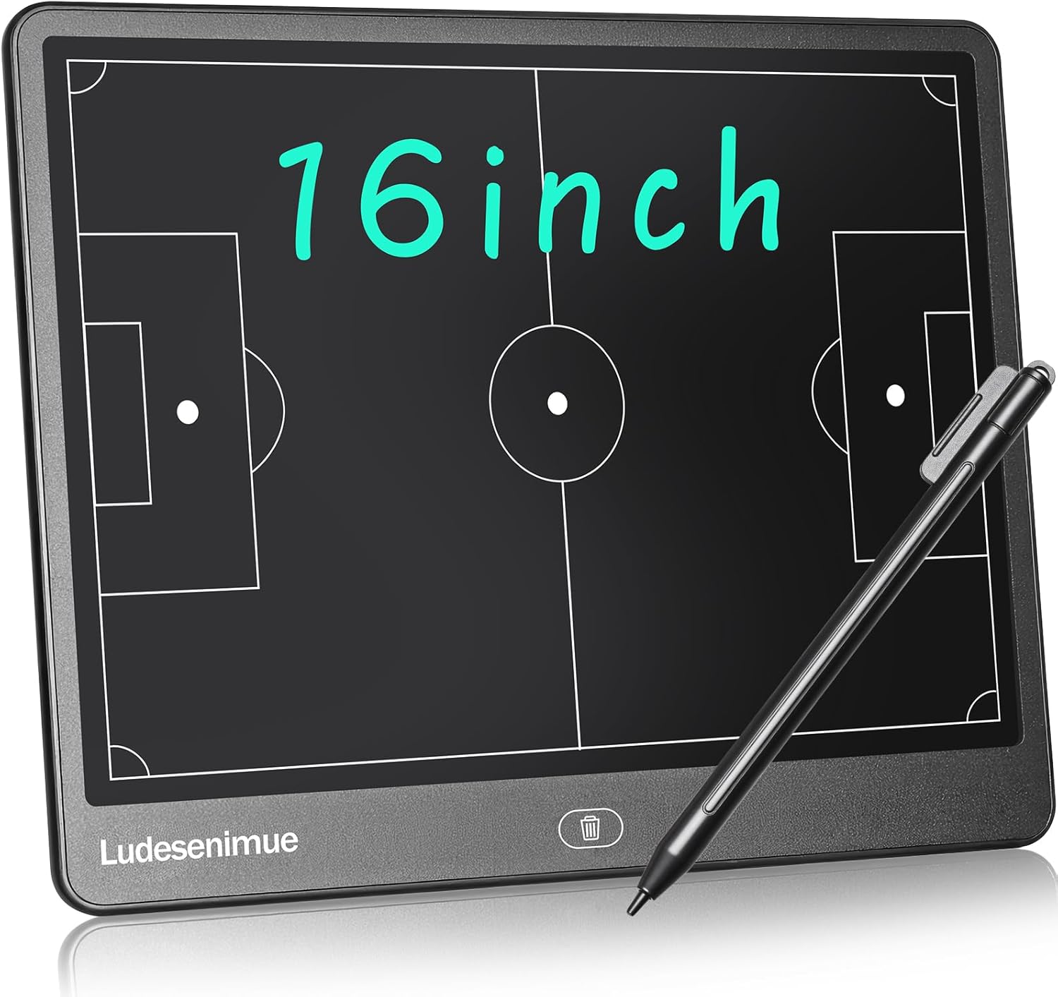 Electronic Soccer Coaching Board - 16 inch LCD Soccer Tactics Board with Stylus Pen, Soccer Coach Gifts, Training Equipment