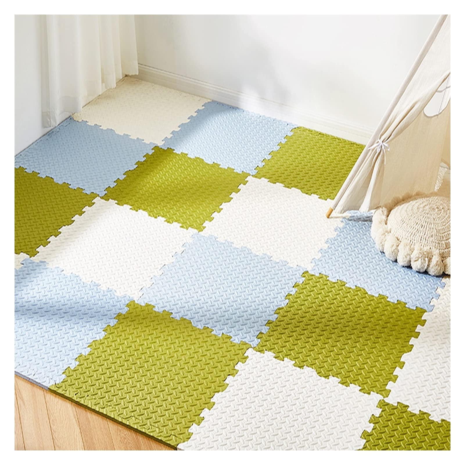 Interlocking EVA Foam Floor Mats and Edges Gym Playmat Tiles Childrens Play Area Flooring Set 16 Sizes 4