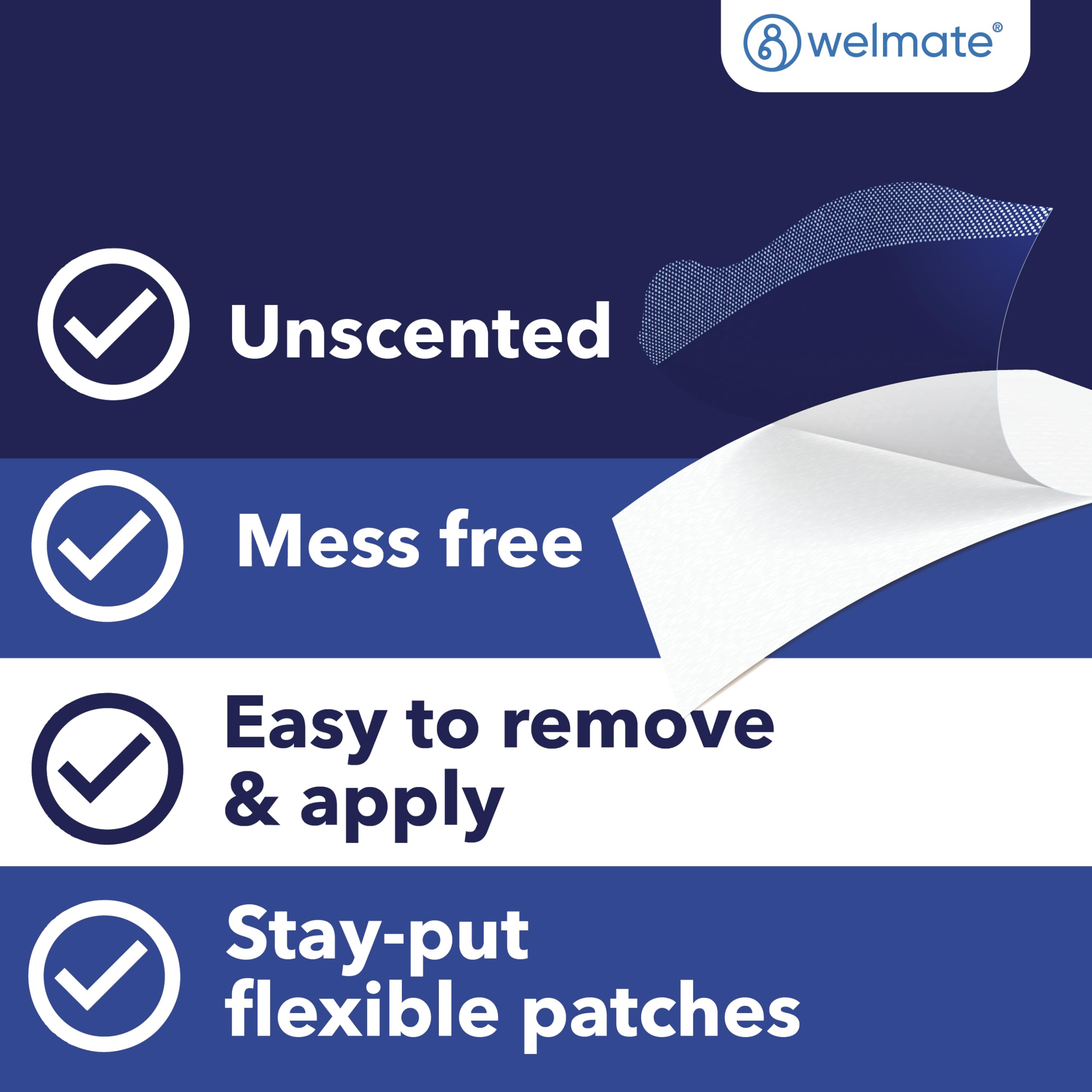 WELMATE 4% Lidocaine Pain Relief Patch Maximum Strength, 30 Count — Amazon image 3