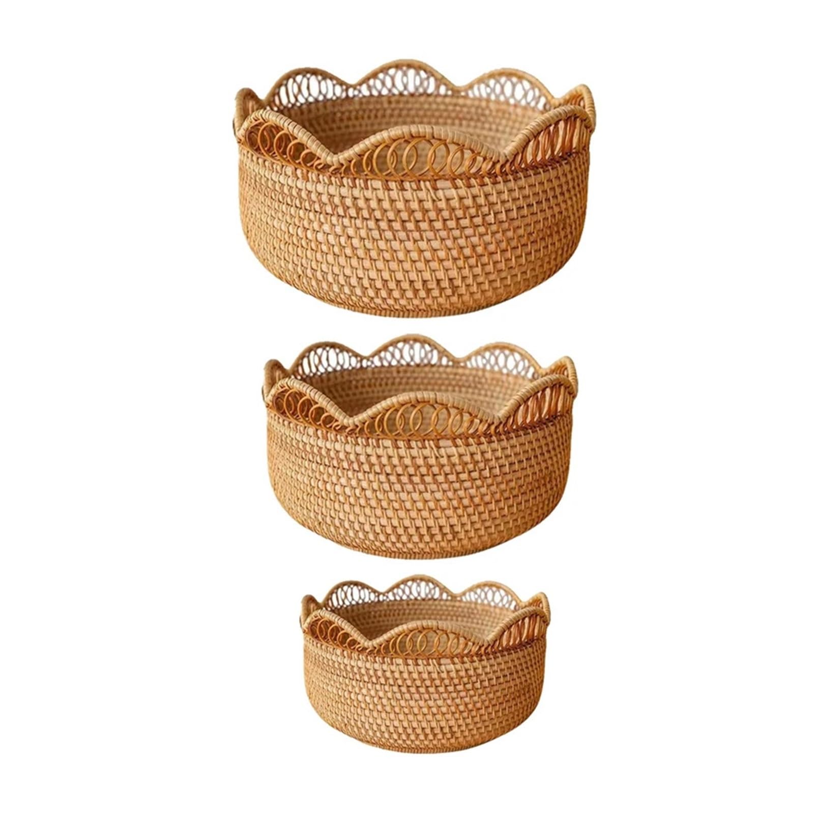 Cestini Portaoggetti In Vimini Intrecciato Cestini portaoggetti in rattan