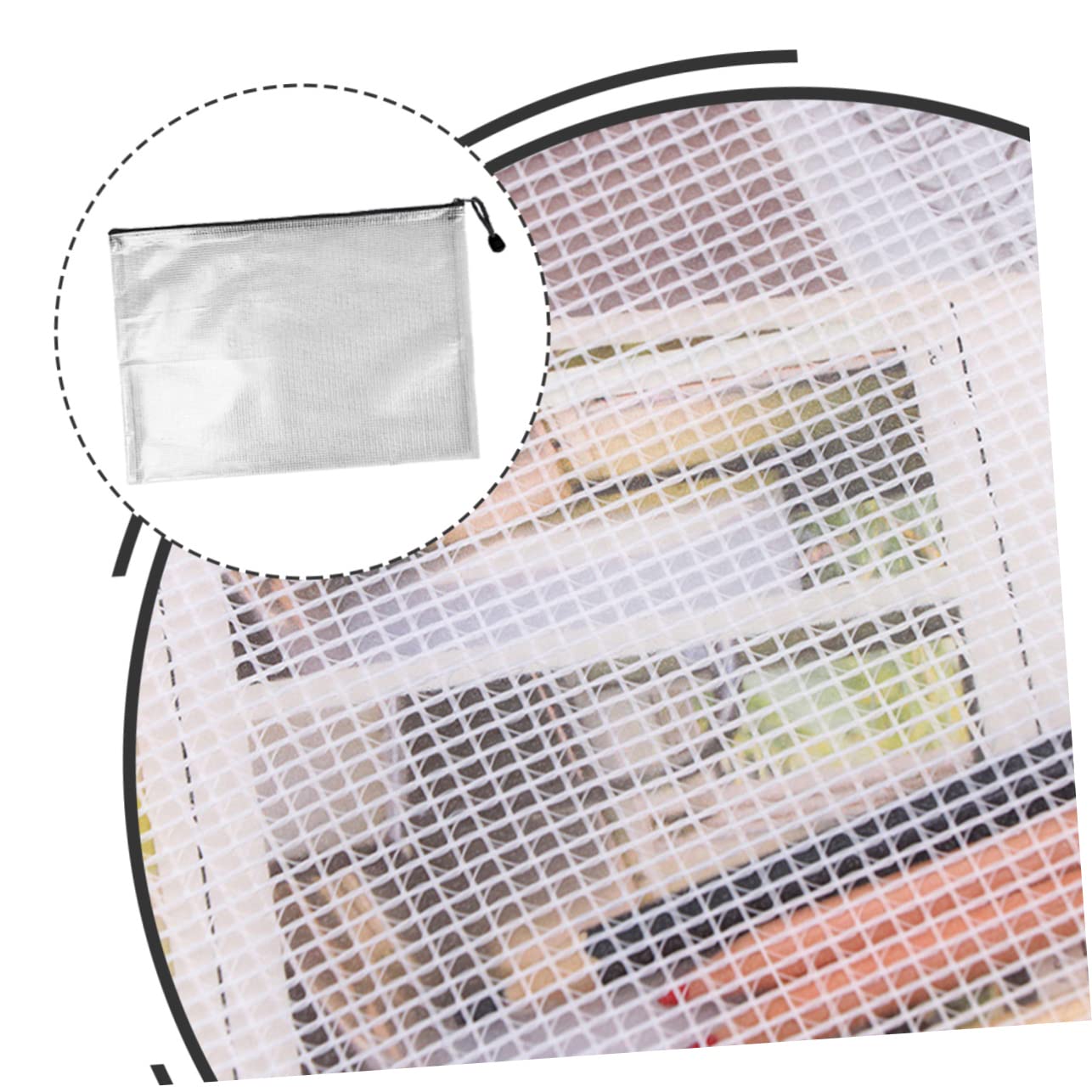 Borse File Cerniera Nero 10 Pezzi Pvc per Documenti Ufficio | Impermeabili, Resistenti allo Sporco e Difficili da Rompere, Back To School Party, Uso Multifunzione