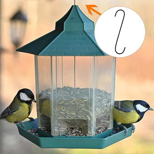 Miniatura 5 de HARFINGTON 4 ganchos largos en S de 4 pulgadas de metal extra largos en forma de S, ganchos para colgar en forma de S de acero de manganeso alto,