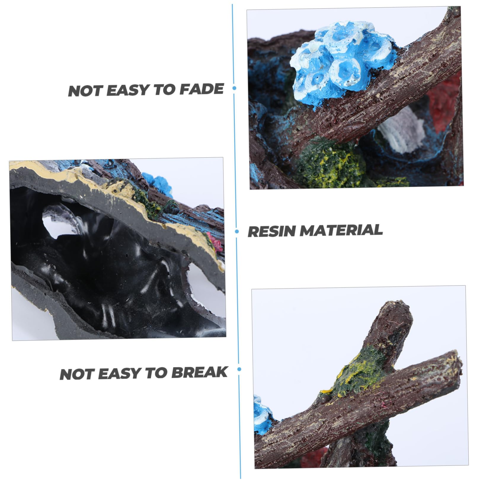 BESPORTBLE 3 Piezas De Resina Que No Se Pela Material para Paisajismo Acuático Adorno Artesanal para Pecera Decoración De Naufragio Pirata