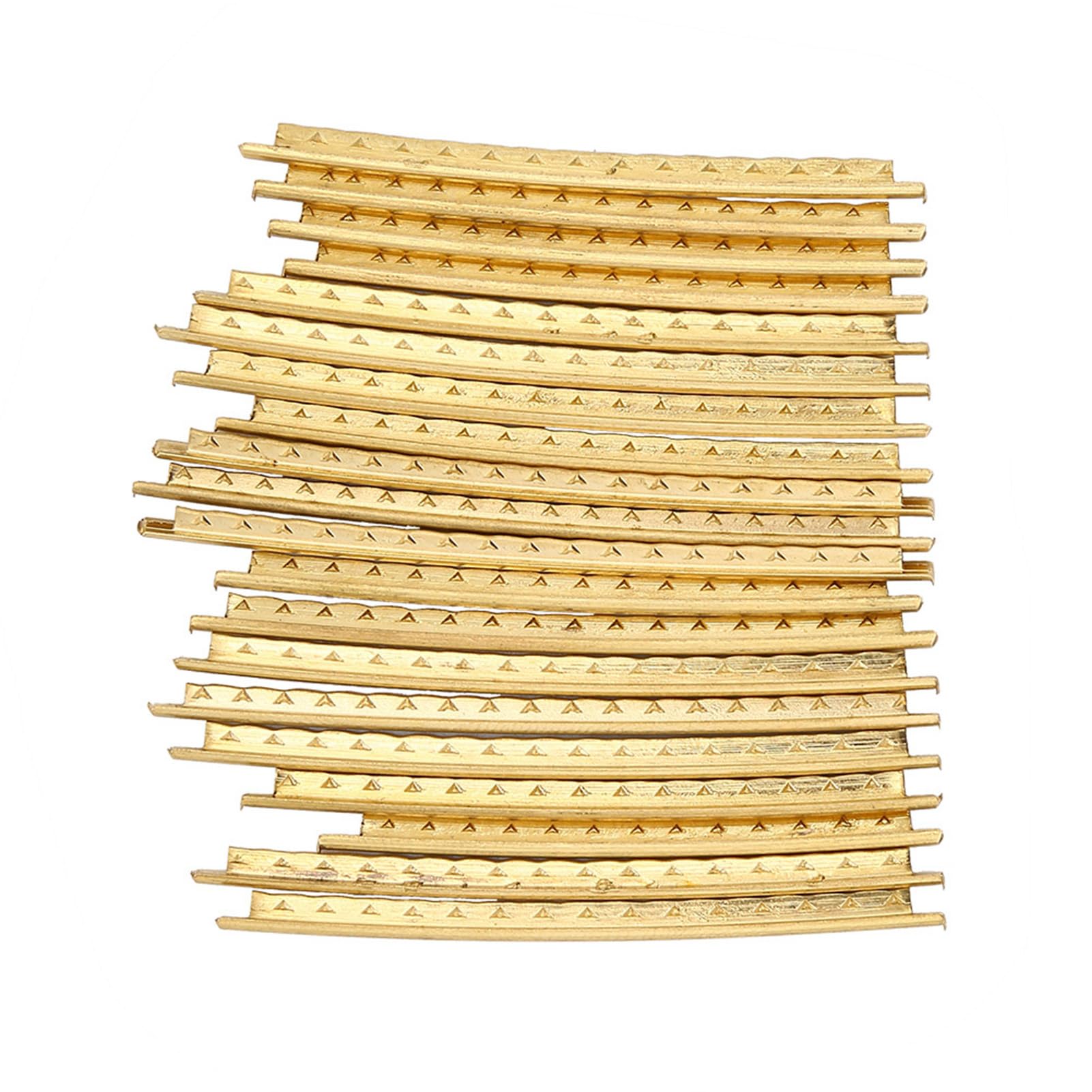 Qqmora Jeu de Fils de Frette de Guitare en Laiton, 20 Pièces, 2.0mm, Belle Brillance, Pièces de Rechange Durables pour Guitares Folk en Bois, Couleur or