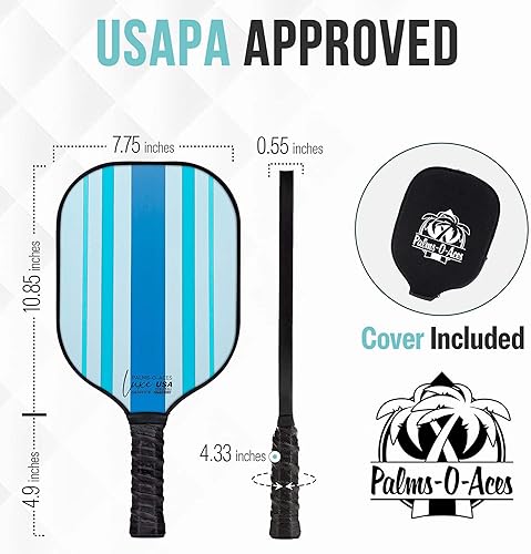 Miniatura 3 de Pickleball Paddles Carbon Fiber  USAPA Approved 16MM T700 Premium Graphite  Lightweight Paddle with Spin Texture  High Spin Pickle Ball Racket