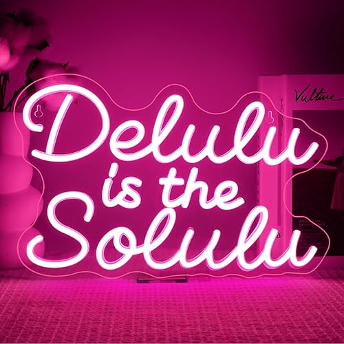 Vista 74 de Lucunstar Letrero de neón con texto en inglés "You're Like Really Pretty Neon", luz LED de neón rosa para decoración de pared, letrero de luz