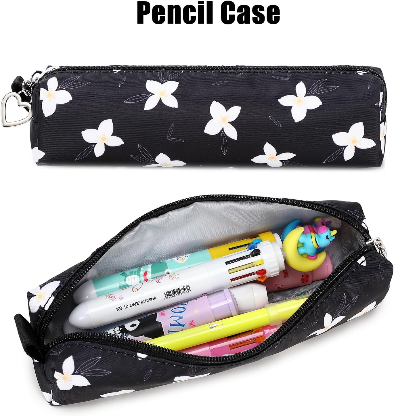 Joyfulife Girls Backpack with Lunch Box (Black), Large - Image 7