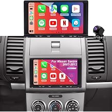 Car Radio for Nissan Sentra 2007-2012, Versa 2007-2014, 350Z 2003-2009, NV200 2009-2017, Pathfinder 1994-2007, 7 Inch Touchscree Head Unit Stereo, Carplay Android Auto GPS FM BT WiFi SWC Backup Camera