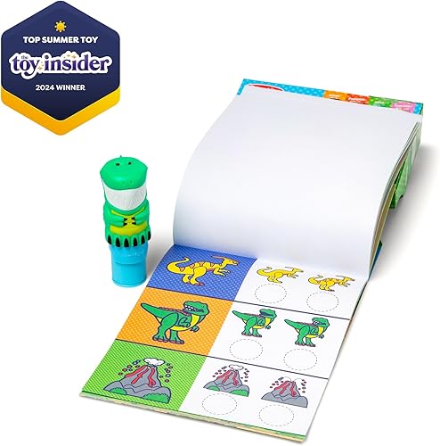 Miniatura 4 de Melissa & Doug Sticker Wow! - Bloc de actividades de 24 páginas y sello de calcomanías, 300 calcomanías, artes y manualidades, juguete coleccionable