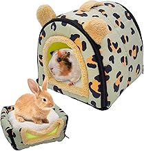 Guinea Pig House, Guinea Pig House, Guinea Pig Bed, Cosy House Bed for Hamsters with Removable Pad, for Small Animals such as Guinea Pig, Ferrets